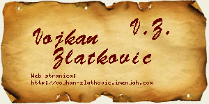 Vojkan Zlatković vizit kartica